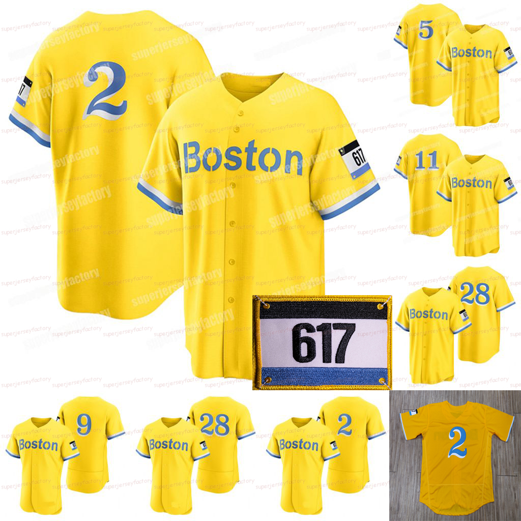 

Boston 2021 City Connect J.D. Martinez Red Sox Jersey Xander Bogaerts Rafael Devers Enrique Hernandez Alex Verdugo Kevin Plawecki Hirokazu Sawamura, Black