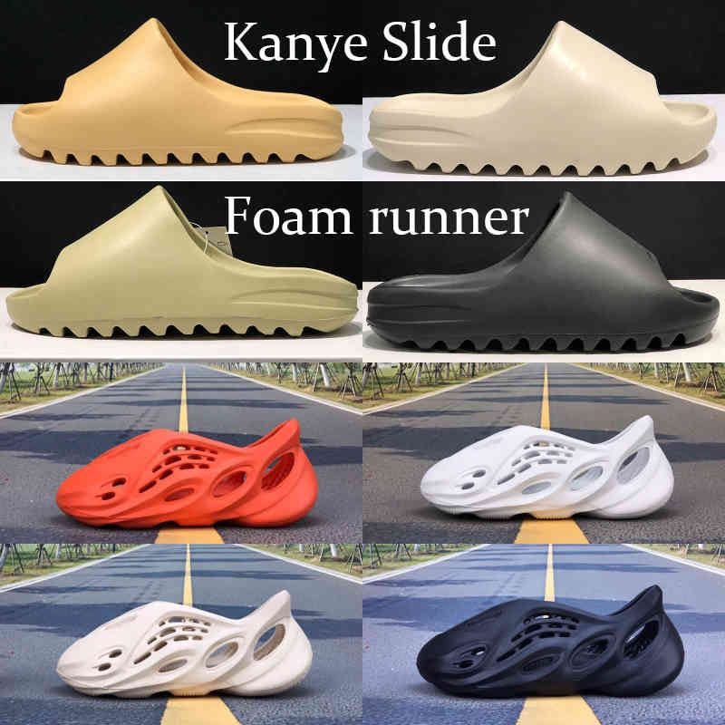 

Sliders Cool Kanye Form runner desert sand resin bone earth brown Beach Slippers casual shoes Ararat triple black total orange hole sandals