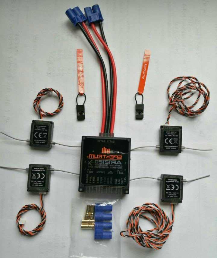 

High quality spektrum AR12120 12-Channel DSMX XPlus PowerSafe Receiver SPMAR12120 With four SPCM9645 satellites Free Ship, Black