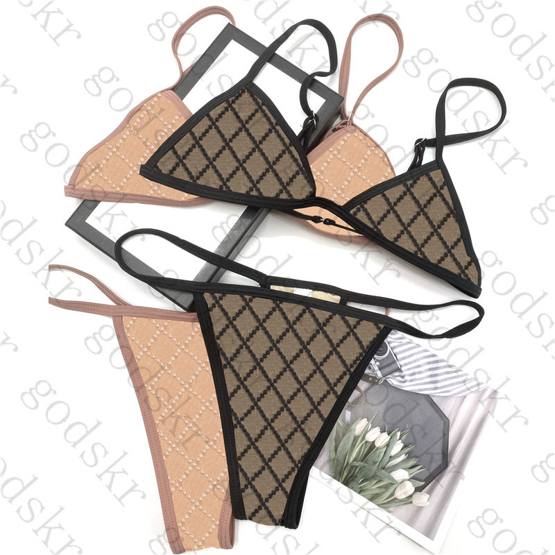 

Letter Lace Womens Bikini Swimwear Fashion Charm Women Swimsuit Suit Textile Outdoor Beach Ladies Swim Wear Much Colors, Without box