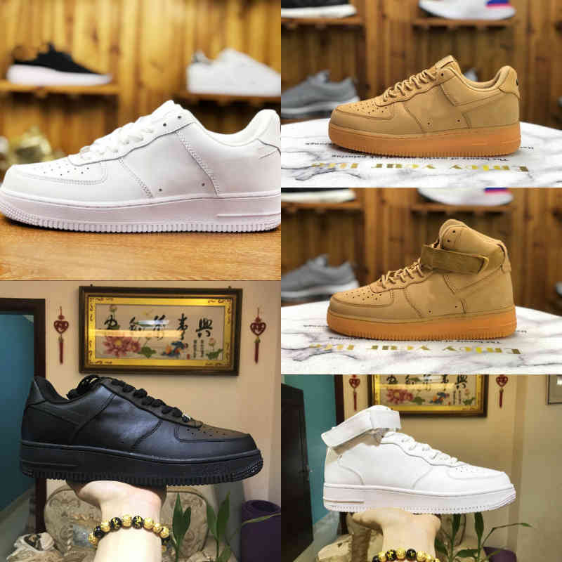 

Wholesale 2021 New Designers Outdoor Men Low Skateboard Shoes Cheap One Unisex 1 Knit Euro Airs High Women All White Black Sports Shoes V23, F501