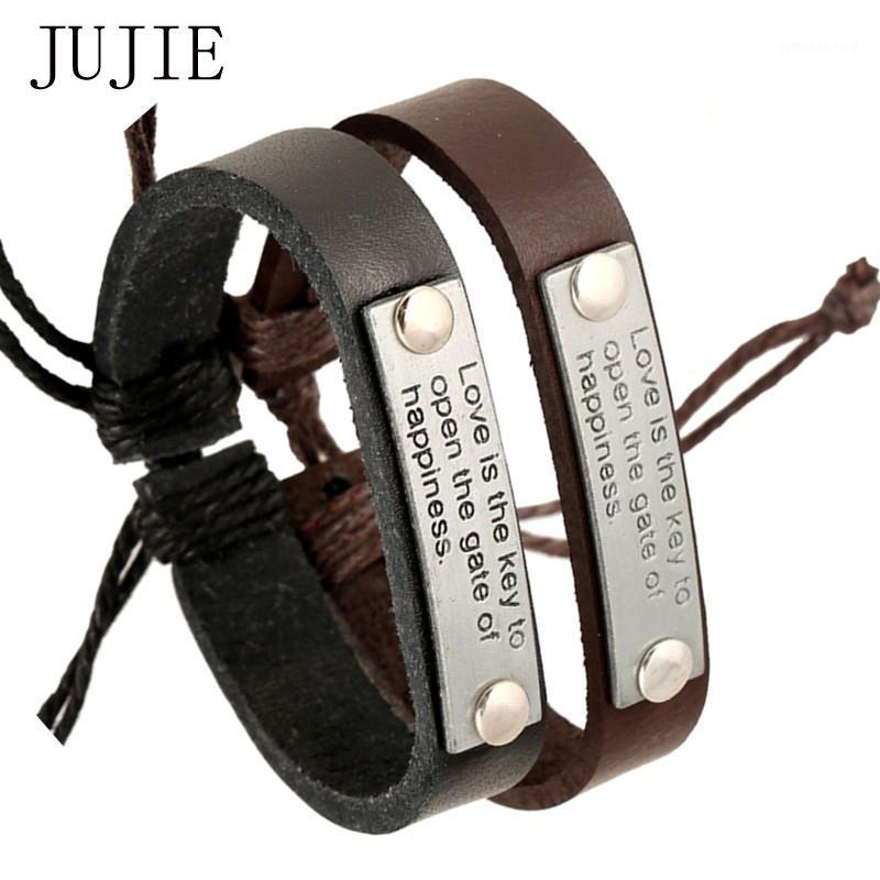 

Fashion Handmade Leather Bracelets Charm For Men Bangle