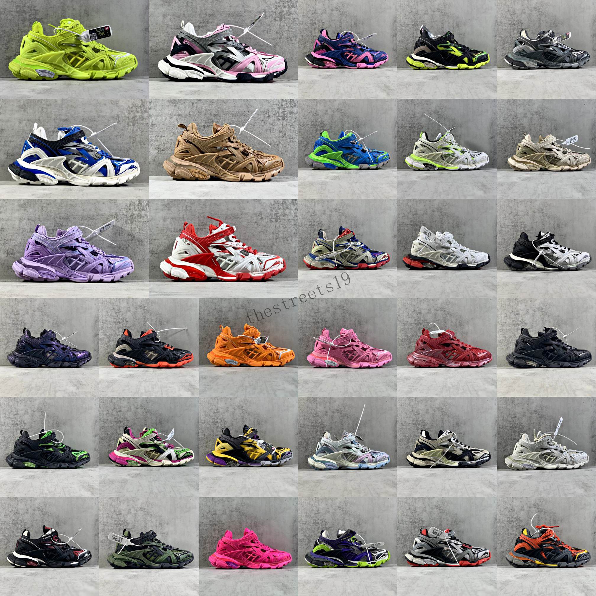 

Designer Casual Shoes Triple-s track 2.0 Triple Black White red fluo yellow pastel Burgundy Luxury Brand Women sneakers beige multicolor pink green mens trainers, Style6