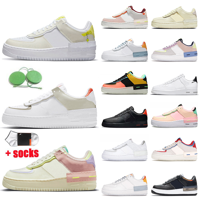 

High Quality AirForces One Running Shoes Air Force 1 Low Shadow Sports Trainers Photon Dust Solar Flare Atomic Pink Arctic Punch Cashmere Sneakers