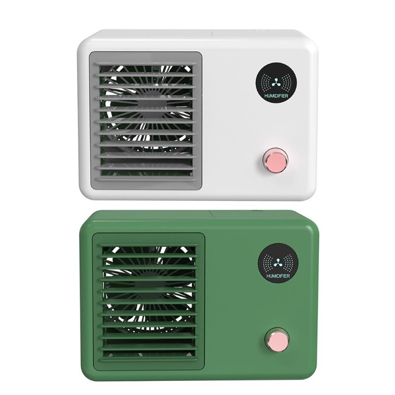 

Mini Movable Desktop Humidification Spray Fan Portable Smart Personal Cooling Tool For Summer Home Office Air Coolers Electric Fans