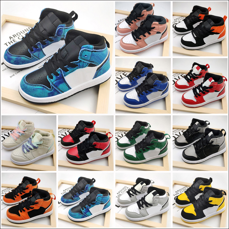 

Girls boys Baby Toddler Outdoor Shoes Kids Jumpman 1 1s Children Boy And Gril Sport Sneaker Athletics Shoe Size 26-35, As shown 8