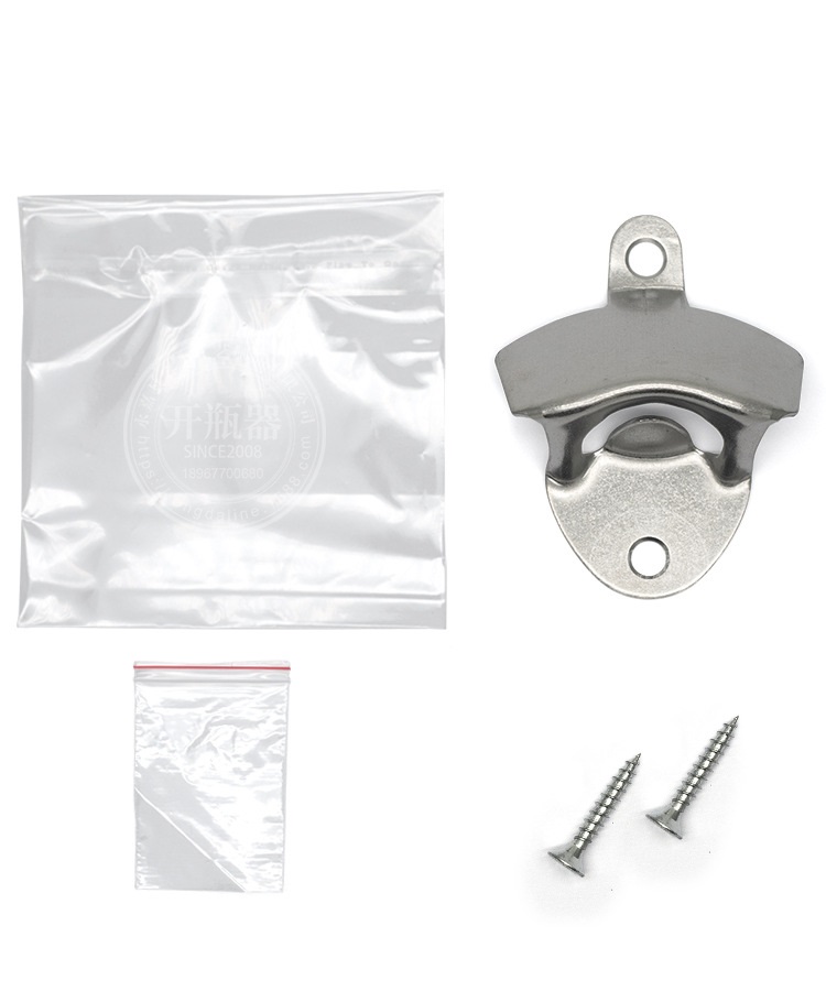 

Stainless steel Wall Mounted Bottle Opener Creative openers Beer bottles opener Use screws fix on