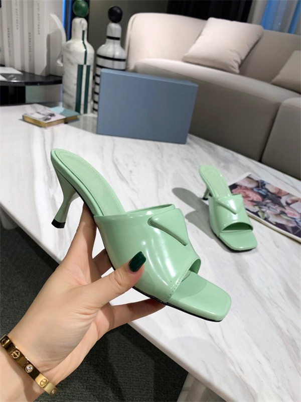 

Prad women dress Luxurys Designers Fashion womens shoes cat platform mid heel sexy leather flat bottom ladies high sandals size35-40, Choose the color