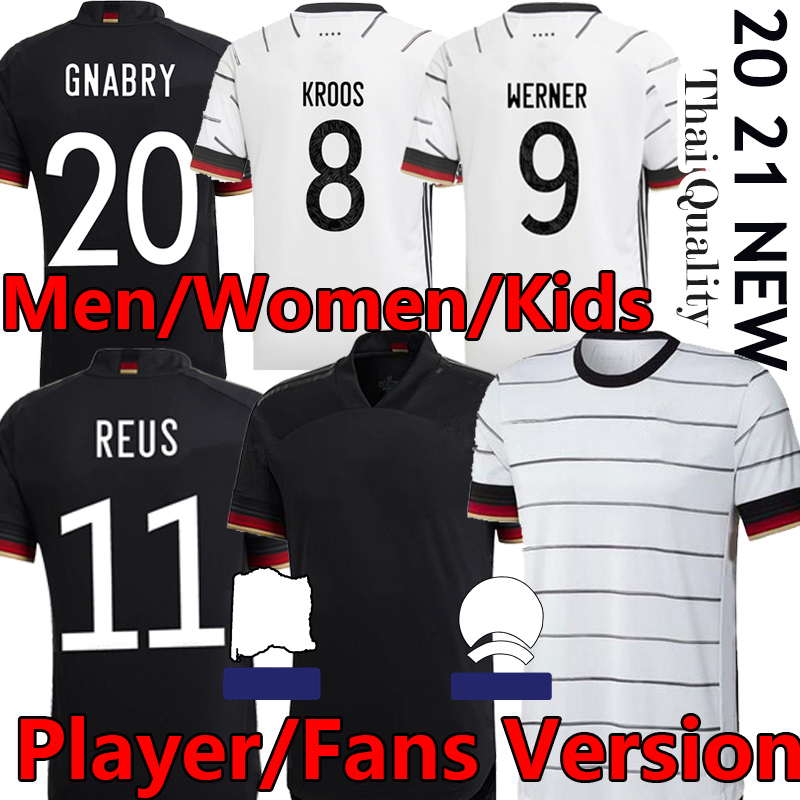 

Germany 2020 2021  soccer jerseys Player Version Training WERNER REUS KIMMICH SANE GNABRY HAVERTZ Men Women Kids football shirts pants, Home pants