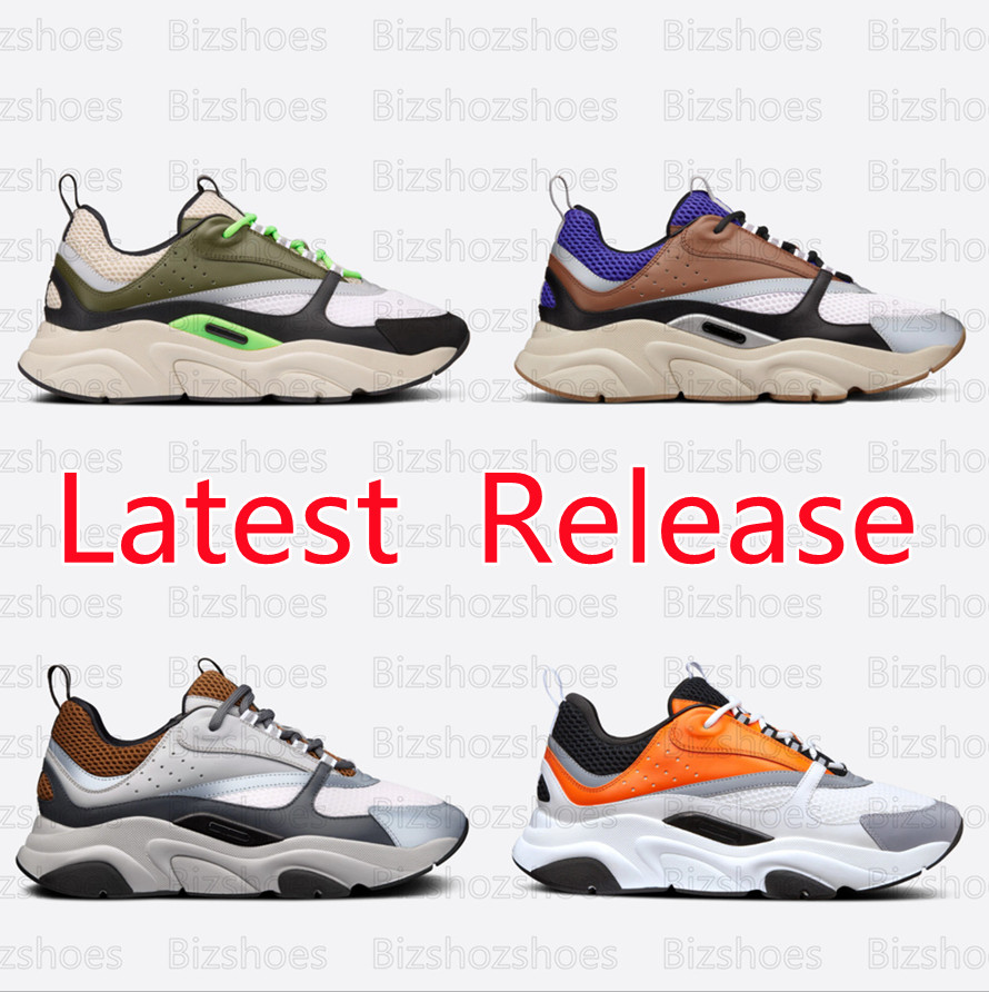 

Desinger B22 Sneaker Brand New Sports Shoes Black And White Technical Mesh Orange Smooth Calfskin Rubber Sole Trainer B22 Sneaker B23 B24 platform shoe, Color 01