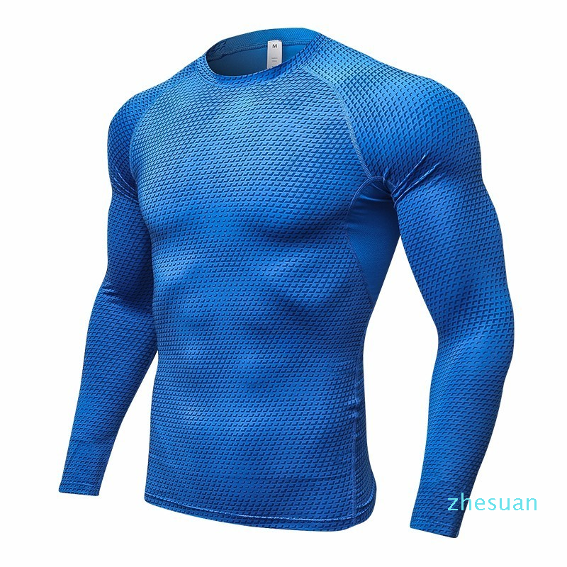 

Running Shirt Men Compression Shirt Sport T Shirt Long Sleeve GYM Men Fitness T-Shirt Elastic Soft Bodybuilding Tops, Snake