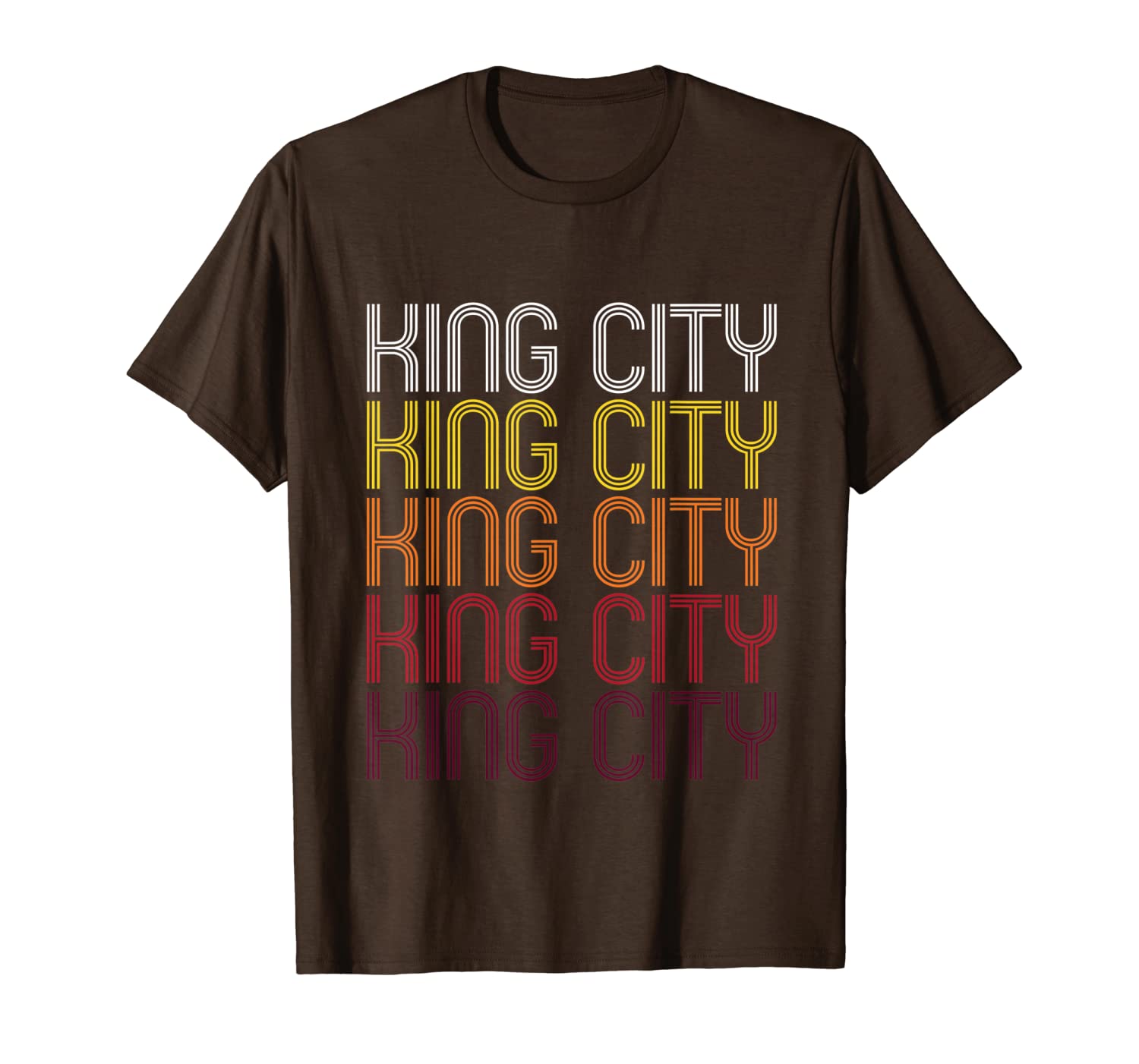 

king city, or | vintage style oregon t-shirt, White;black