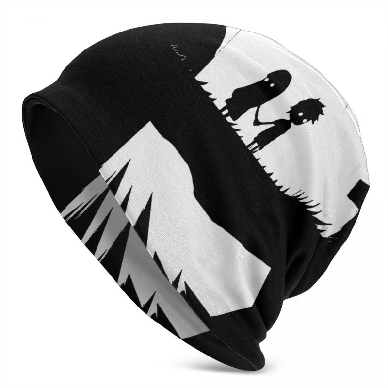 

Berets Bonnet Hats Limbo Video Game Men Women's Knitting Hat White&Black Winter Warm Cap Beanies Caps