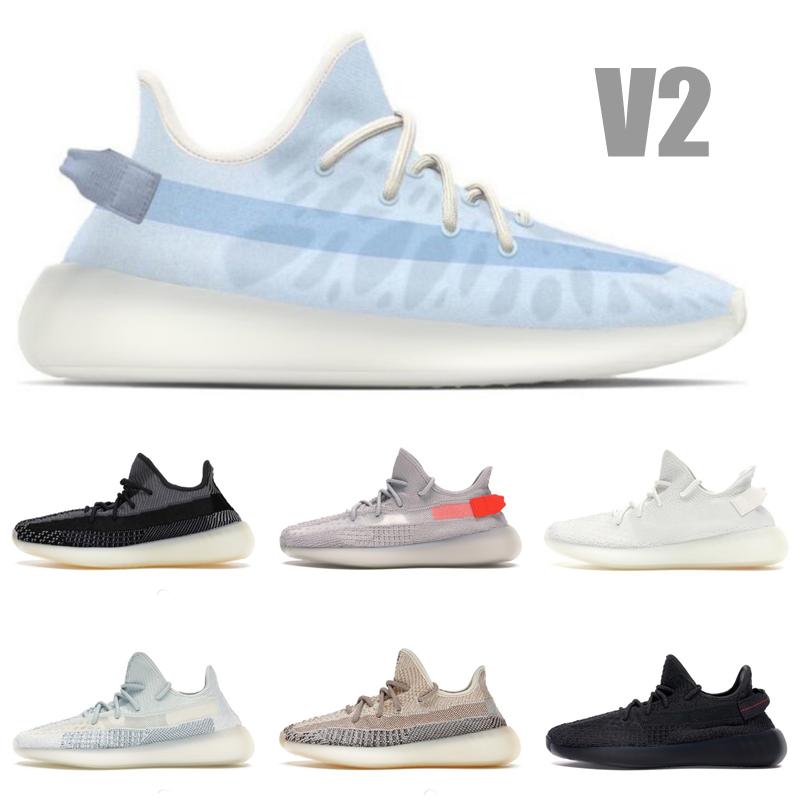 

Top Quality Running Shoes Mesh Unisex Spring and Fall Breathable Fluorescence Lace Up Men Women Sneakers Zebra Reflection Yeesy With Box Size EUR 36-46, 7490 clay