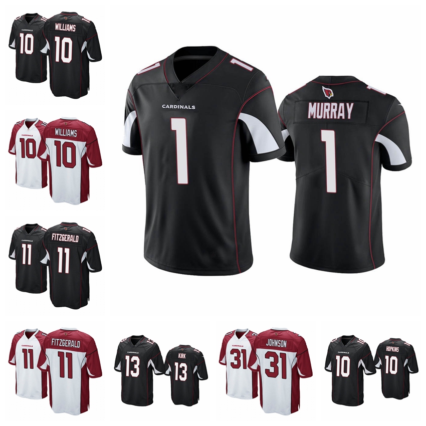 

Kyler Larry Murray Fitzgerald David Johnson Arizona''Cardinals''Men Custom football Jersey, Black;red