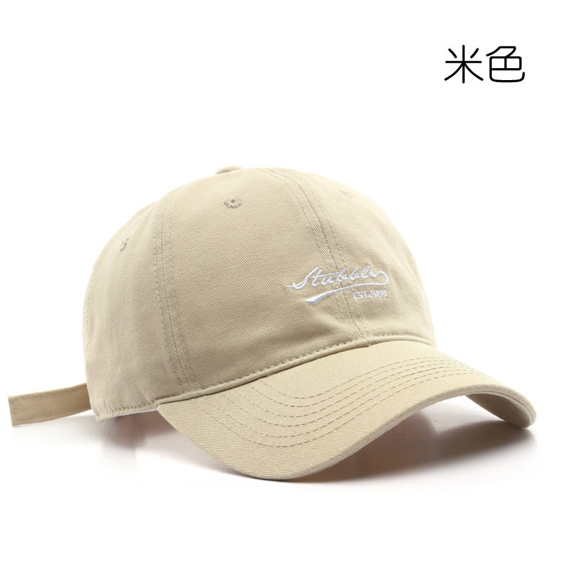 

Japanese Style Womens Spring and Autumn Retro Fashion Letter Embroidery Student Matching Baseball Cap Outdoor Sun Protection Sunshade Peaked, Black