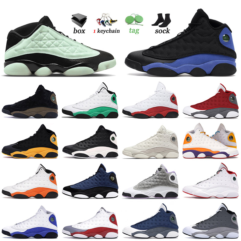 

Top Fashion Basketball Shoes 13 13s XIII OG Jumpman Singles Day Soar Green Houndstooth Del Sol Starfish Flint Lucky Green Hyper Royal Trainers Sneakers 36-47, C42 french blue 40-47
