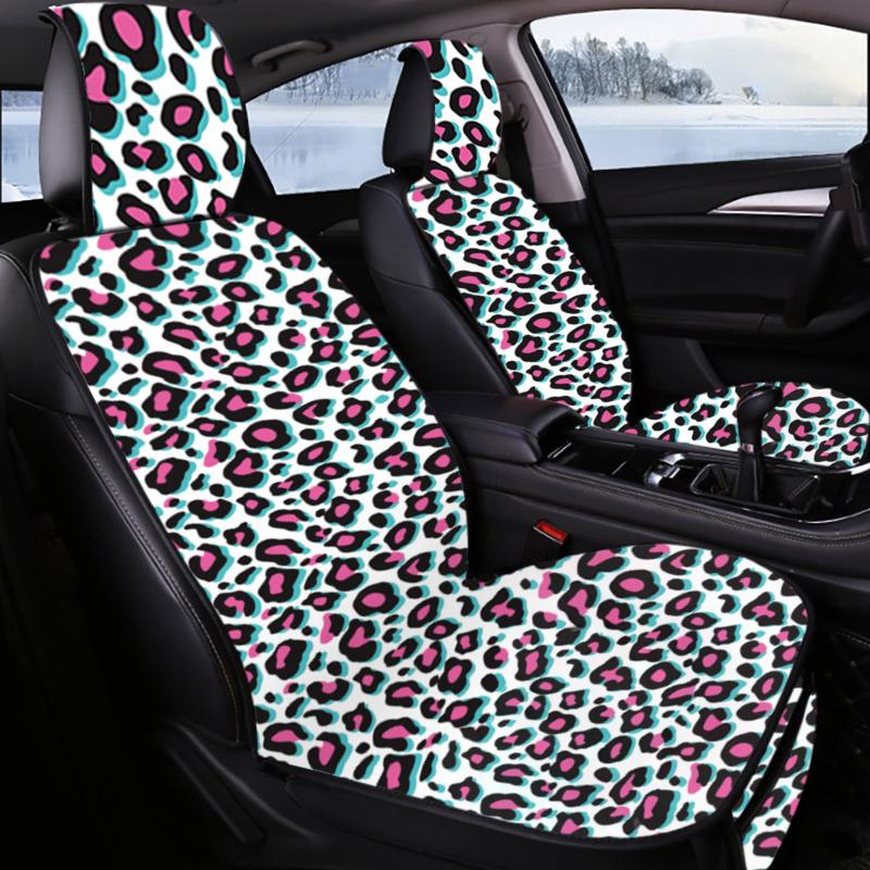 

Seat Cushions Leopard Print Car Cover Accessories Interior Decoration Coche Heated Cushion Mat Driving Position Plush Drop