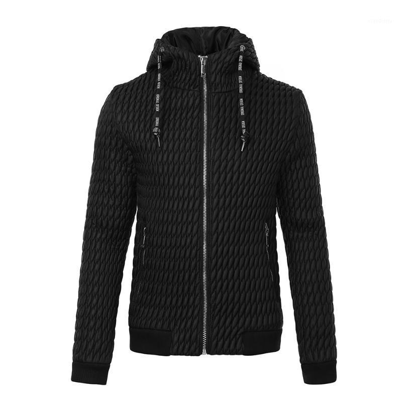 

Men's Down & Parkas Autumn And Winter European &American Hooded Padded Jacket Warm Coat, Black