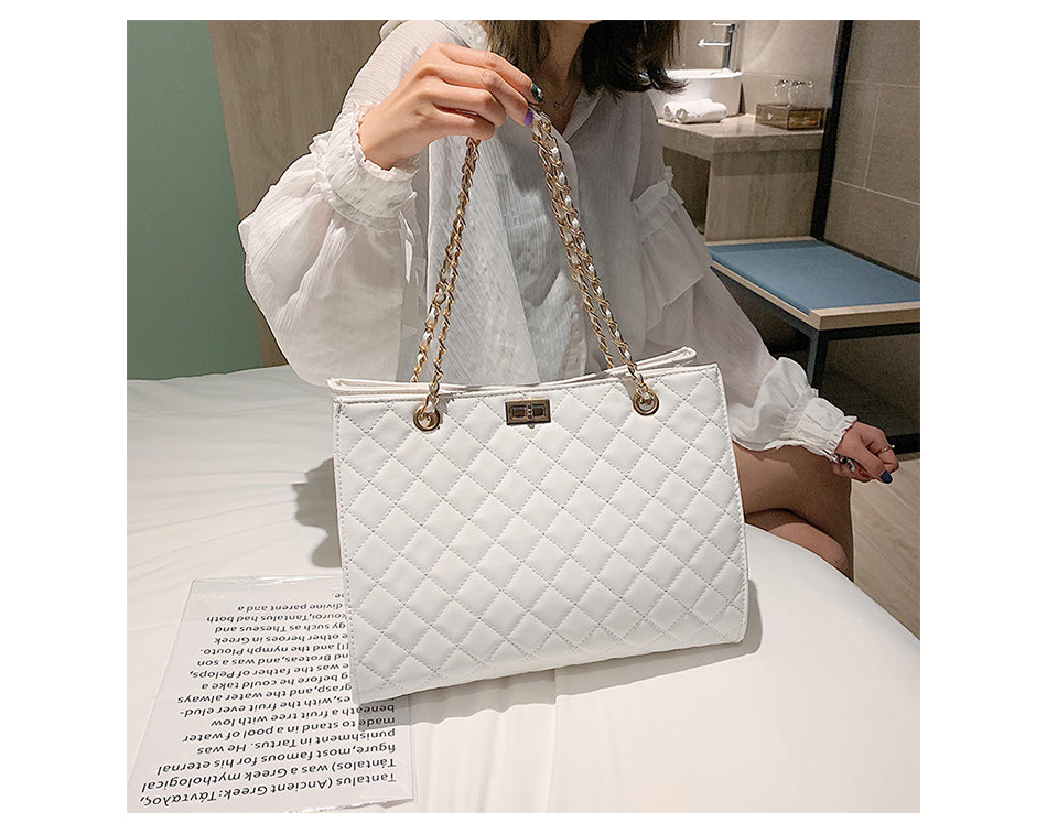 

2021666 Classic Women Handbags Bags Leather Chain Large Shoulder Bags Tote Hand Bag Fashion Crossbody, 42x33x18cm
