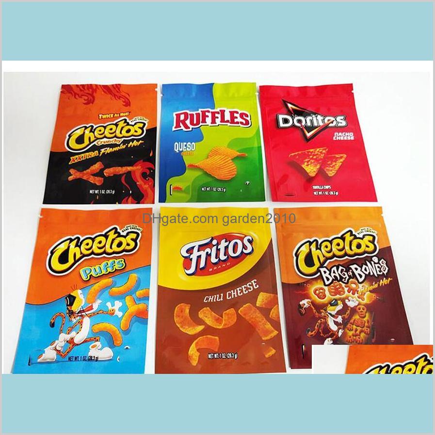 

Packing Bags & Office School Business Industrial 1Oz Chip Cheetos Ruffles Doritos Fritos Flamin Cheese Gummy Edible Drop Delivery 2021