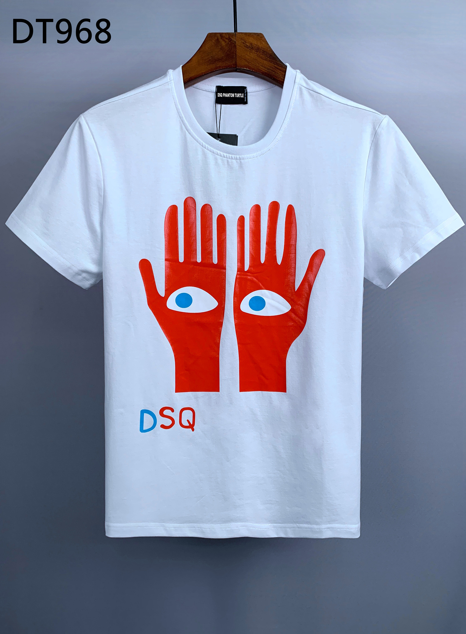 

DSQ PHANTOM TURTLE 2022SS New Mens Designer T shirt Italy fashion Tshirts Summer DSQ T-shirt Male Top Quality 100% Cotton Tops 158389, White