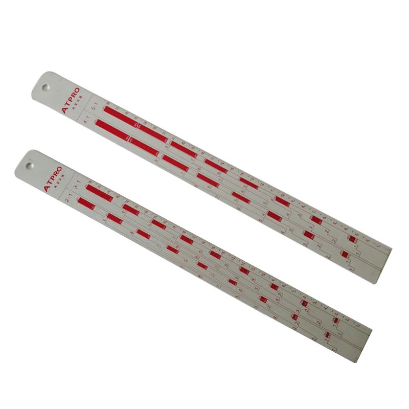 

Professional Hand Tool Sets Aluminum Paint Stick Car Proportional Measuring Scale Solvent Resistant Painting Mixing Ruler 2:1 3:1 4:1 5:1