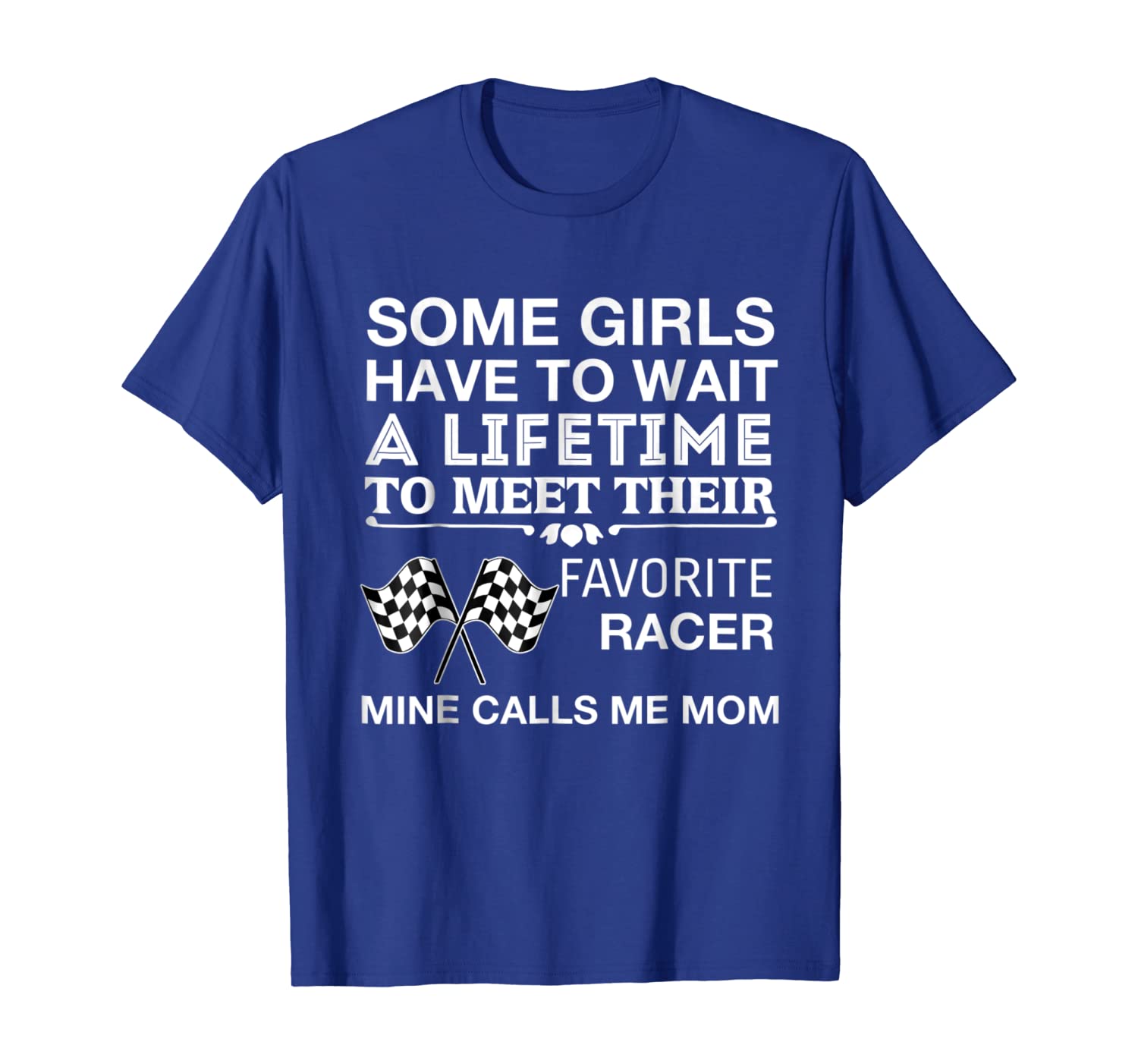 

favorite racer calls me mom cute dirt racing t-shirt, White;black