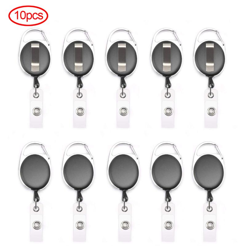 

Cell Phone Mounts & Holders 10 Pcs/set Rope Buckle Clip School Office Name Tag Card Badge Reel Holder Retractable Lanyards