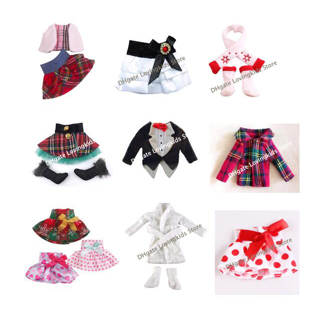 

Christmas Accessories Elf Doll Apparel Clothes Mini Clothing Toy Apparel Mixed Designs Available