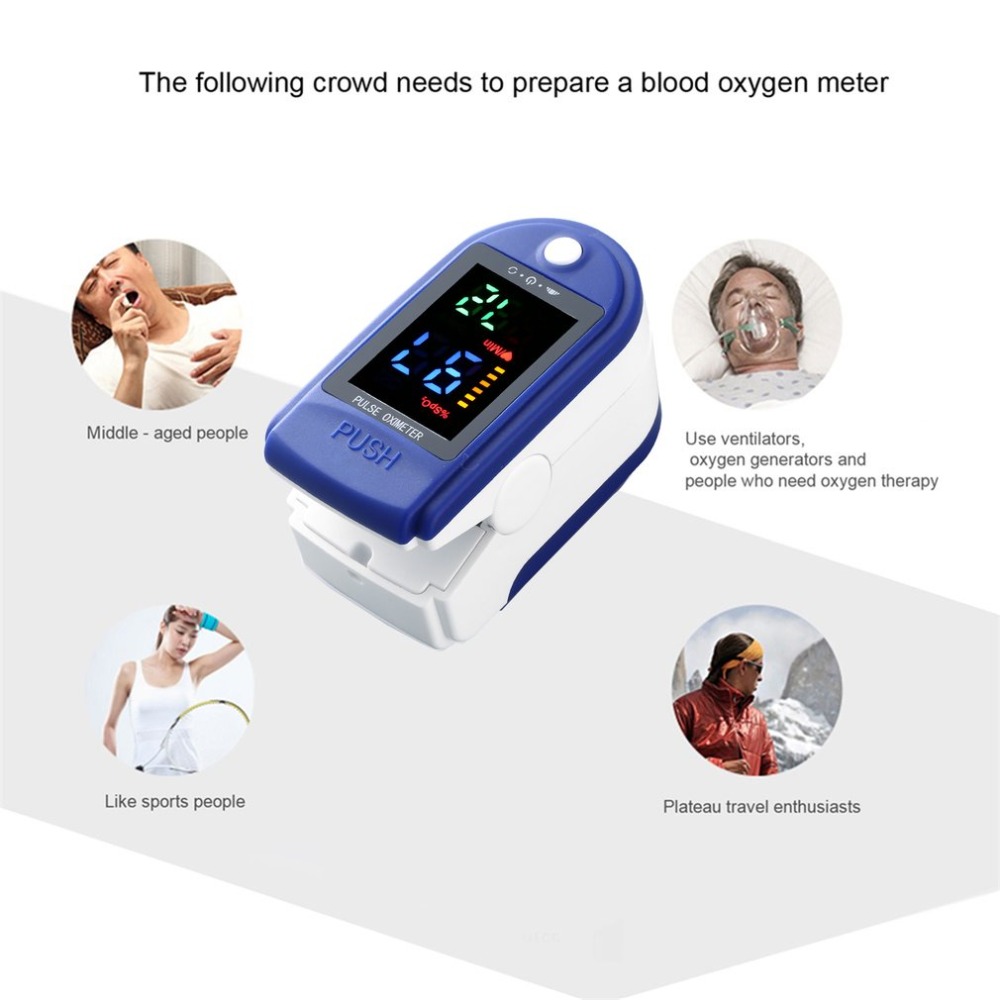 

LED Oximeter Finger Pulse Digital Screen Display Fingertip Heart Rate Monitor Blood Oxygen Saturation Monitor UF159