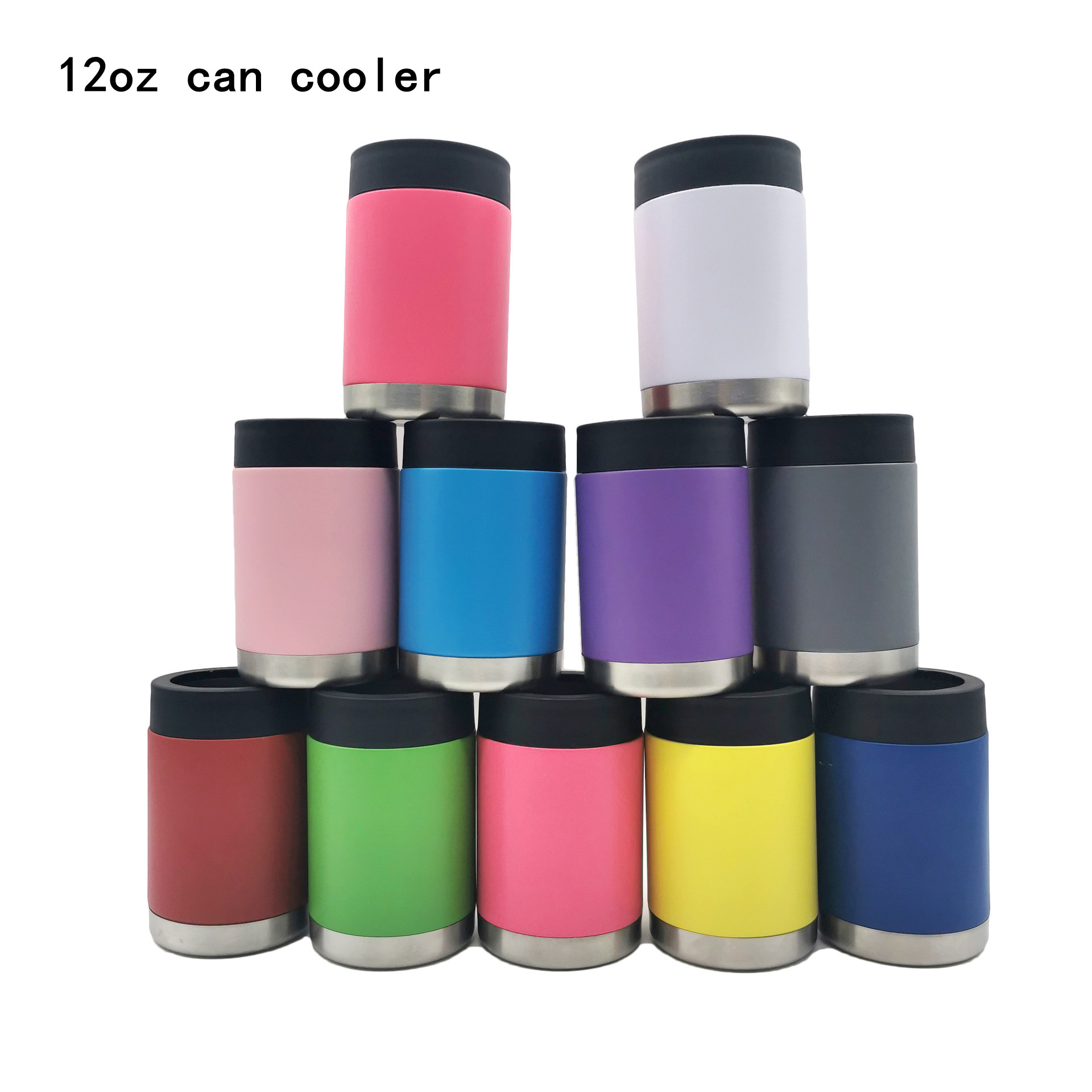 

12oz Can Cooler Stainless Steel Vacuum Insulated Thermos tumblers Blank Double Wall Tumbler Metal mug Keep Heat