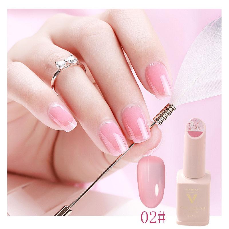 

Nail Gel 36 Colors French Polish 15ml Semi Permanent Brighten Pink Color Glitter Varnish Art Supplies TSLM2, Red;pink