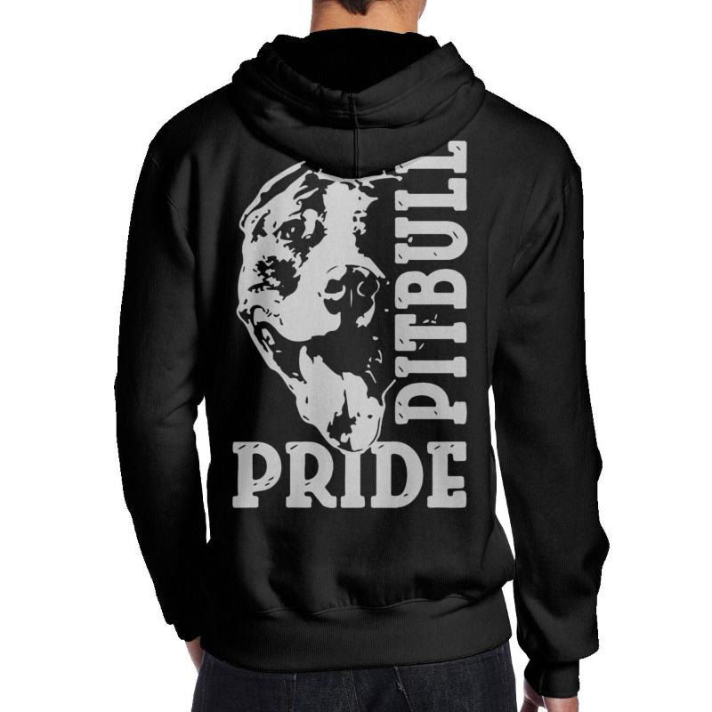 

Men's Hoodies & Sweatshirts Pitbull Pride Hoodie Loose Casual Pullover Top, Black