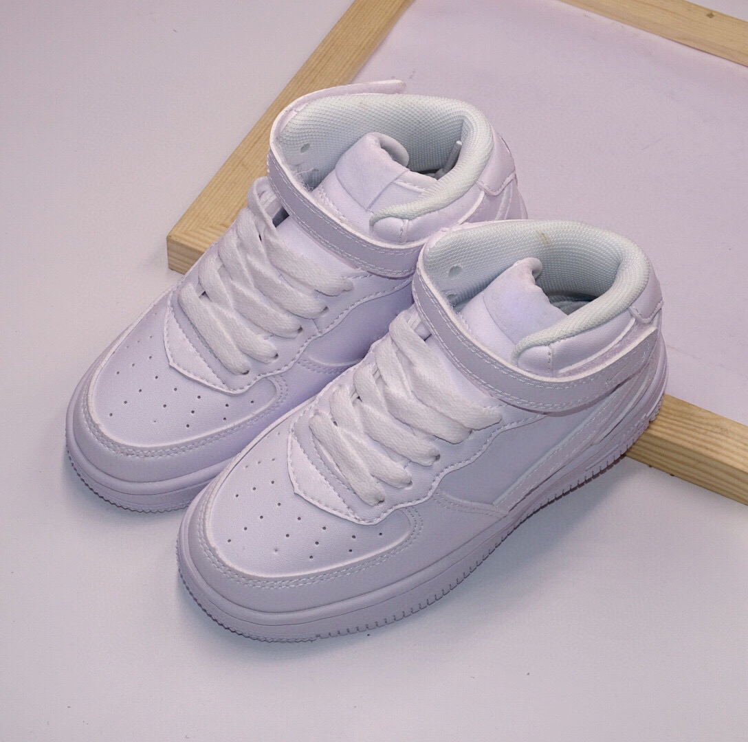 

Kids Fashion FORCES Mid x Triple White Wheat 1 Shadow One Infants Boys Running Shoes Platform Pale Blue Mystic Navy Children Black sneaker, #5