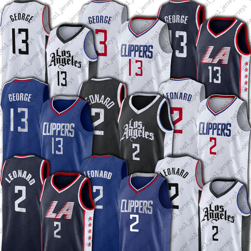 

Kawhi 2 Basketball Leonard Paul 13 George Jerseys, Black;red