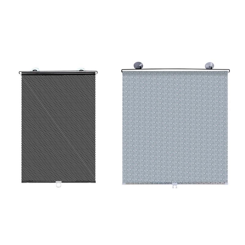 

Curtain & Drapes Suction Cup Sunscreen Blackout Shrinkable Sunshade Roller Blinds M6CE