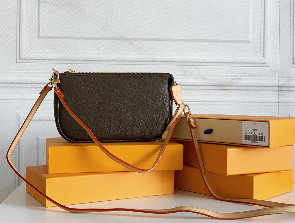 

2021 Fashion Designers Women Handbags Luxurys Lady Shoulder Bags High Quality Leather Messenger Bag Classic Flowers Crossbody Purses Chains Plaid Totes M44916, Make up the difference