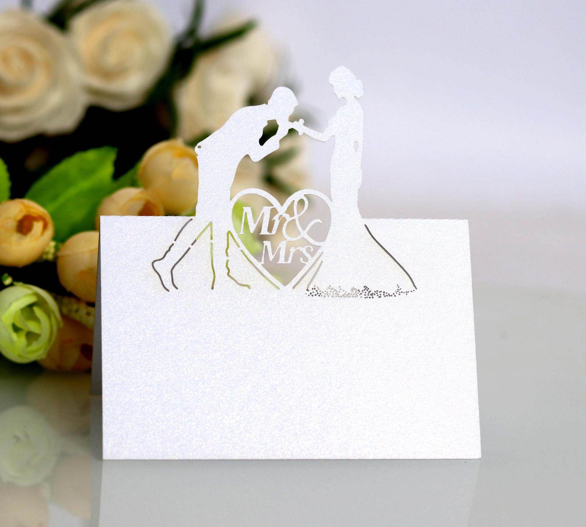 Bride And Groom Name Place Cards Confetti DIY Table Seating Message Greeting Card Baby Shower Birthday Party Wedding Decoration AL9989