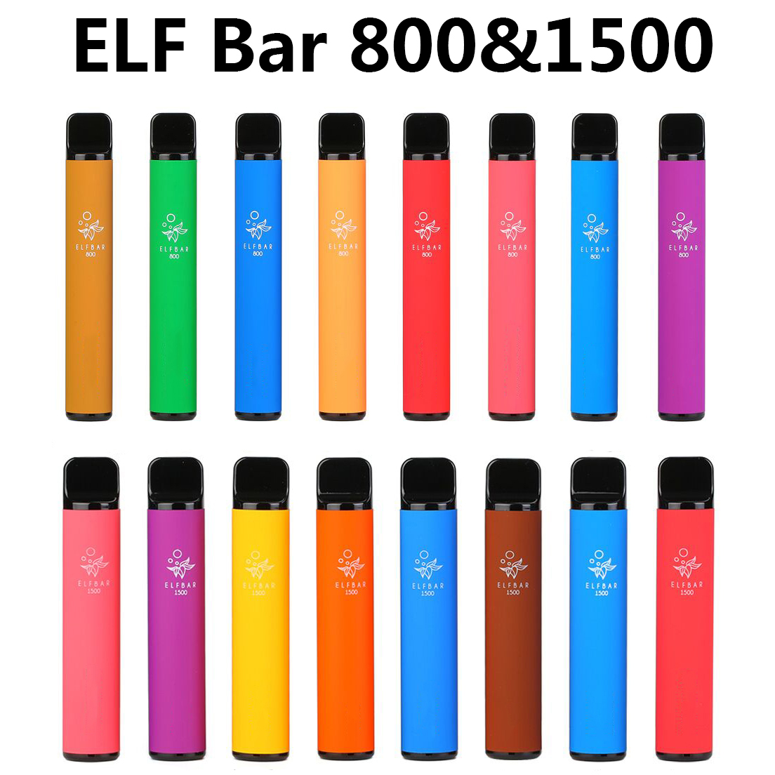 

Authentic ELF BAR Disposable Cigarettes 800Puffs 1500 Puffs 3.2ml 4.8ml 16 Colors Pod Vape Device Original