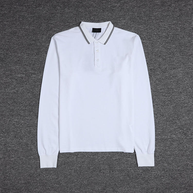 

Pure original single authentic autumn and winter EA men' classic eagle long sleeve hit color lapel POLO, xqnm724 2119, Postage