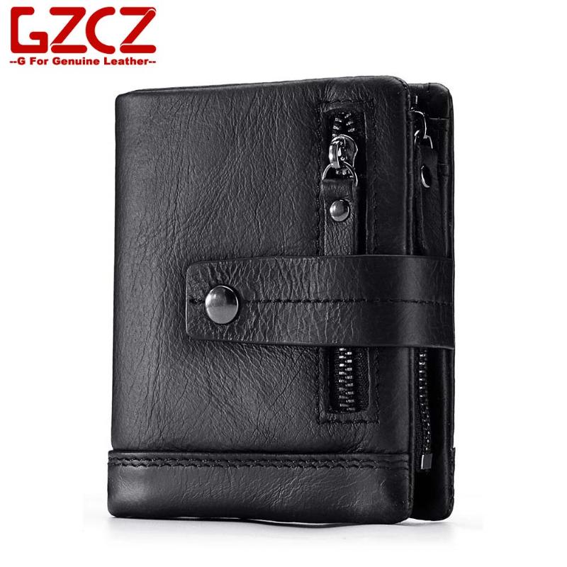 

Wallets GZCZ Leather Men Wallet Purse Male Casual Zipper Clasp Multi Functional Money Bag Slim Vallet, Red;black