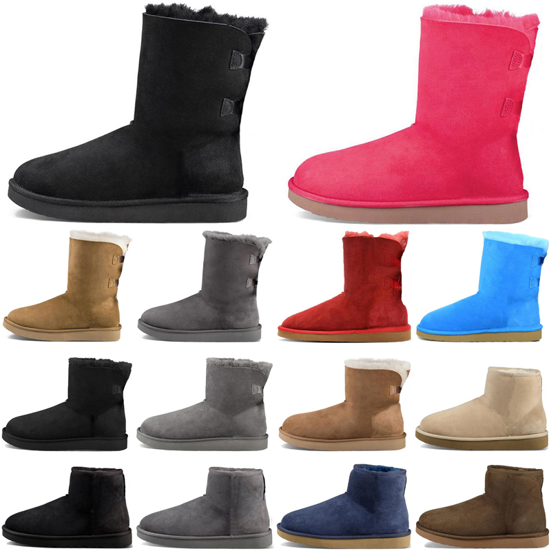 

Designer women boots casual shoes classic snow fashion ankle short bow fur winter Chestnut Platform boot top, Black