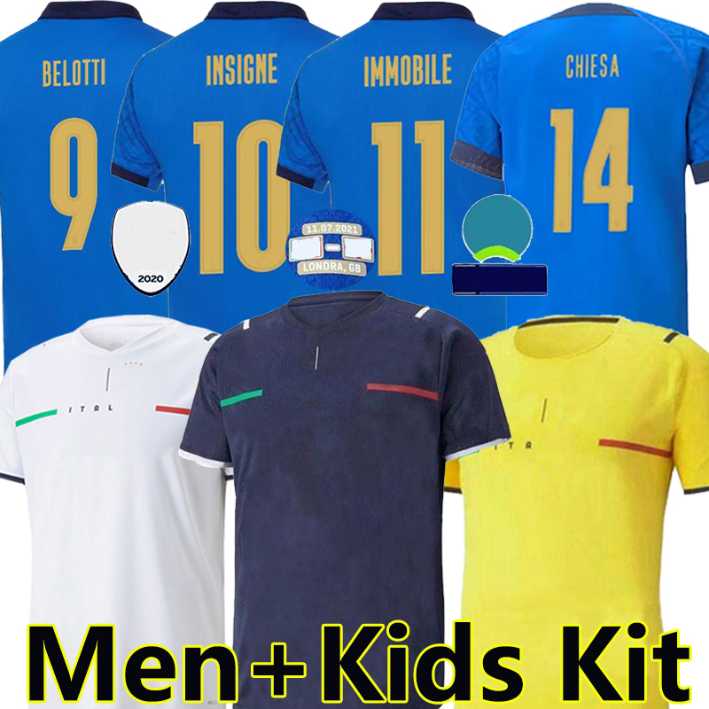 

Italia 2022 2021 BONUCCI Soccer Jerseys JORGINHO INSIGNE VERRATTI 21/22 men kids kit FOOTBALL SHIRTS CHIESA BARELLA SPINAZZOLA finals CHIELLINI ItalyS Uniform, 20-21 ultraweave kit