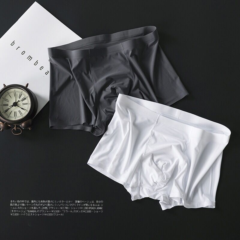 

shorts underwear Ice cream Sideless U Boll design Very soft Sexy kilo Men's underpants Cueca Boxer, Black;white