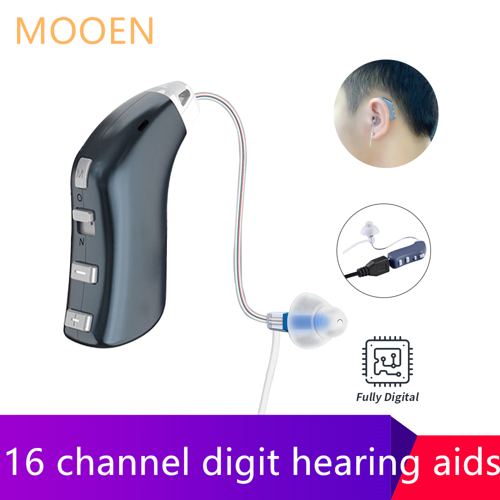 

USB Rechargeable Hearing Aids Mini Ear Hearing Amplifier Adjustable Tone Hearing Aid Sound Amplifier Device for ElderlyScouts