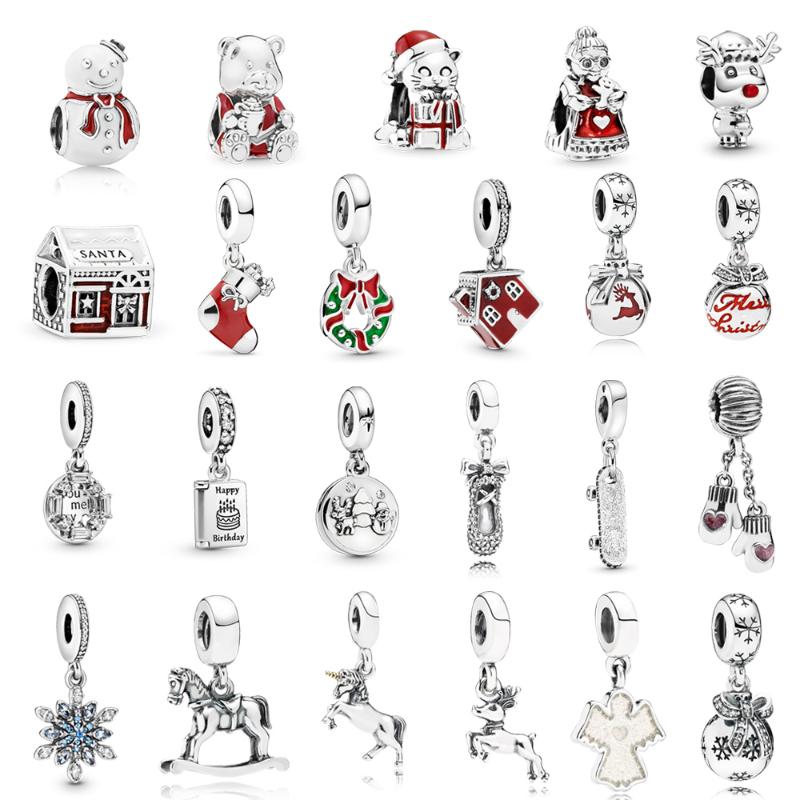 

Other 2021 Christmas Collection Deer Pendant Beaded Accessories Bracelet Sterling Silver 925