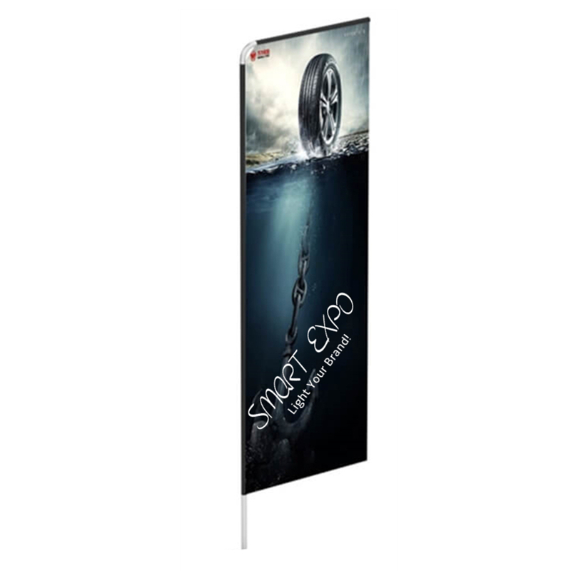 4.8m Sign Banner Flag Outdoor Advertising Display with Aluminum Tubes Double Polyester Printing-image-404975970