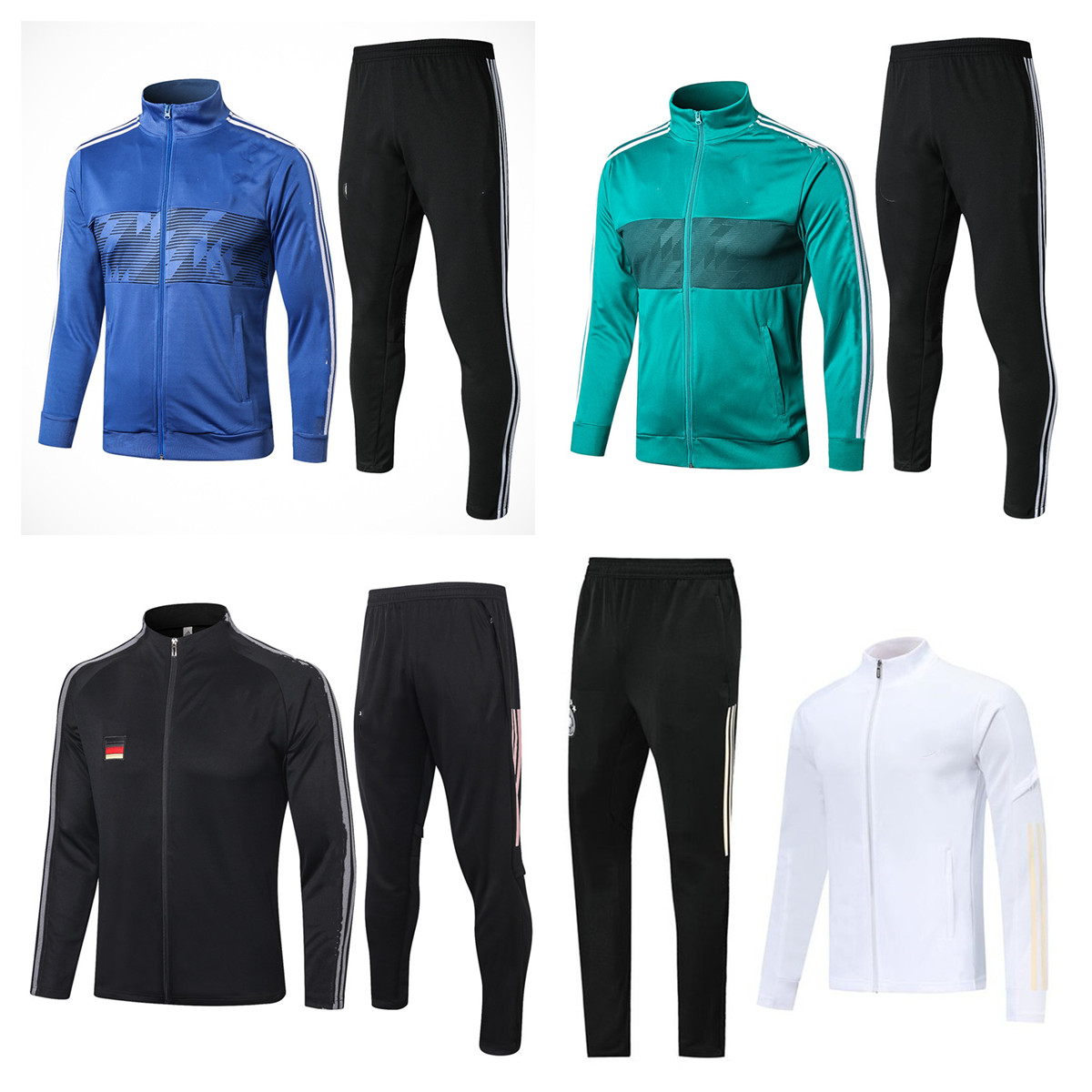 

2021 Germany soccer tracksuit jacket 20/21 Hummels Kroos Draxler REUS MULLER GOTZE adult football shirts training shirt, Black