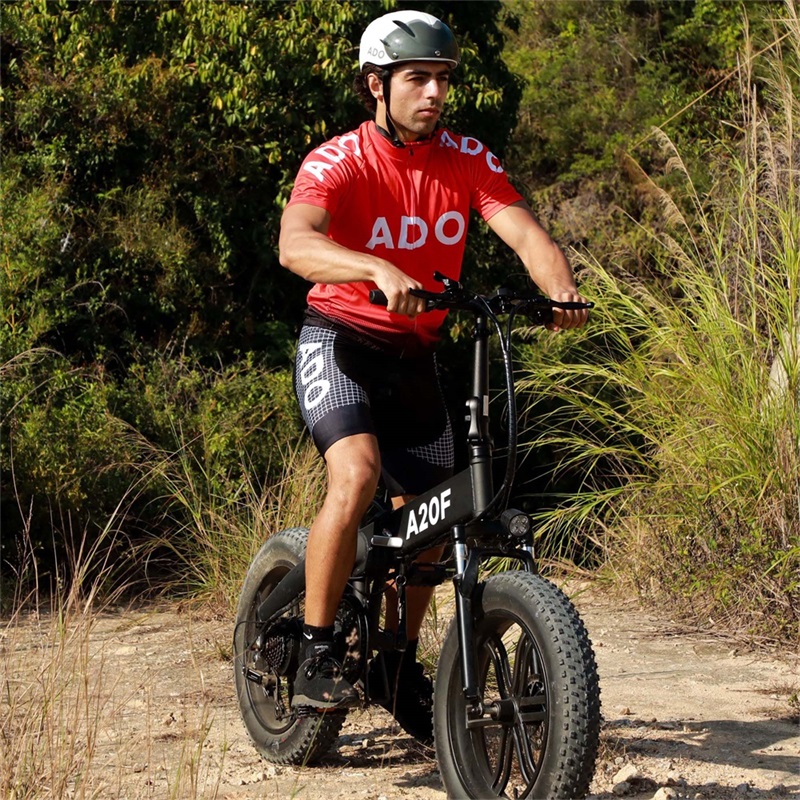

[EU Stock] original ADO Electric Bike 500W A20F 20 Inches Fat Tire ebike Brushless Motor Foldable Electricial Bicycle 36V 10.4Ah Lithium Ion Battery